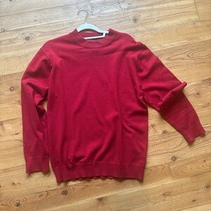 Eddie Bauer Pima Stretch Cotton Classic Red Men's Sweater